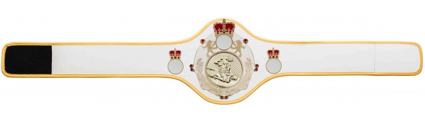 QUEENSBURY PRO LEATHER MMA CHAMPIONSHIP BELT - QUEEN/W/G/MMAG - 10+ COLOURS